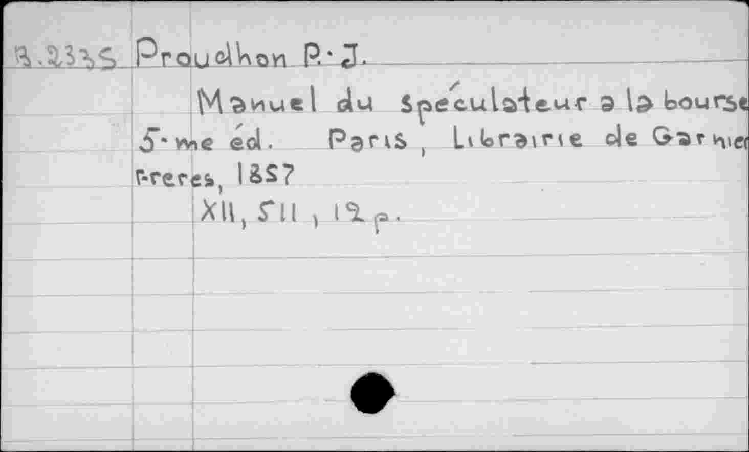 ﻿F-	Prau<AVion Р.’Л- Manuel du Specula-feur э bourse	
	S'v^e eol. Paris , Librairie ole Gar^a	
	r-r^ctfi l&s?	
		x’n, ru , 1 гp.
		
		
		e
		